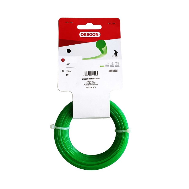Żyłka Oregon zielona 1,7mm x 15m okrągła (69-3500)