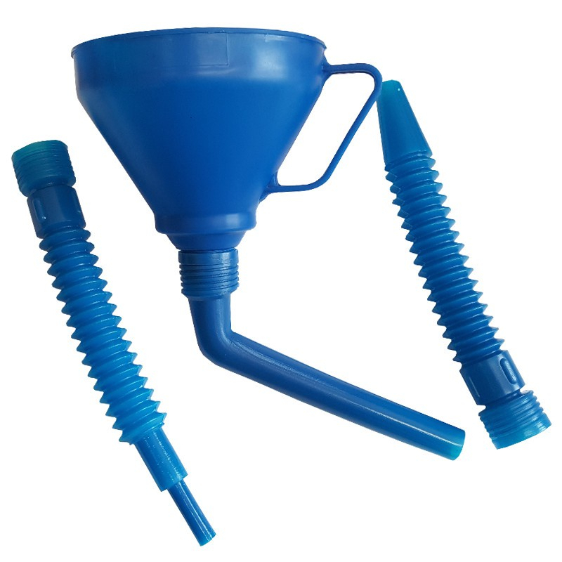 Lejek plastikowy 3 częściowy z sitkiem do oleju i benzyny