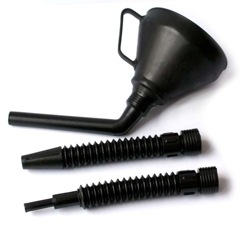 Lejek plastikowy 3 częściowy z sitkiem do oleju i benzyny