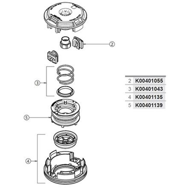Głowica z żyłką Tecomec TA5M 10x1,25 LW (50729039) sklep internetowy