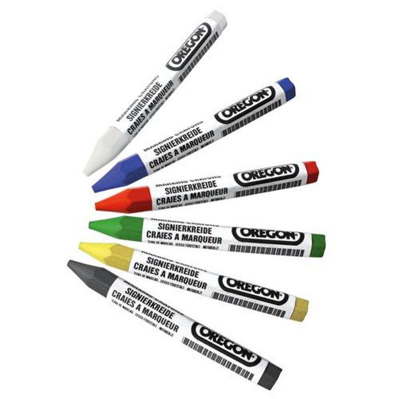 Lubryka Oregon do znakowania drewna - czarna 12 szt (295365)