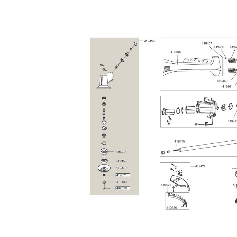 Przekładnia kątowa kosy Al-Ko Solo 151 (419455) - sklep Tarnobrzeg