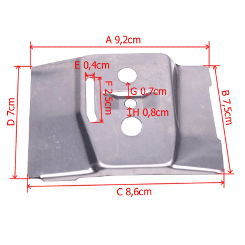 Podkładka prowadnicy Husqvarna 40, 45, 49 Jonsered 2050 (503492501)