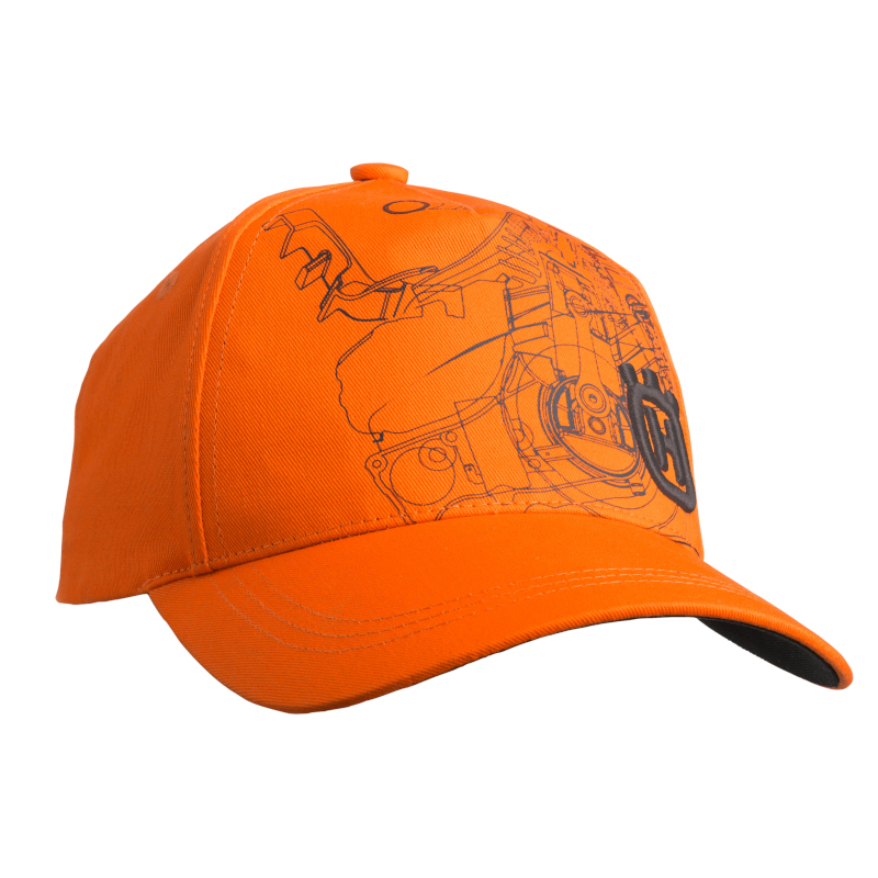 Pomarańczowa czapka Husqvarna