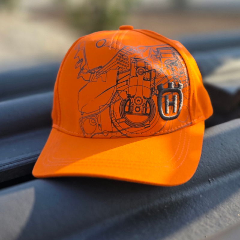 Pomarańczowa czapka z daszkiem Husqvarna Xplorer (593253901)