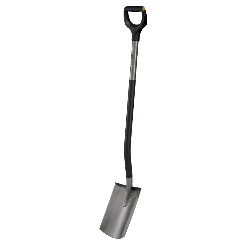 Łopata szpadel prosty Fiskars ERGO szary (1067512) - sklep Reptor