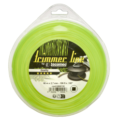 Żyłka tnąca Tecomec 2,7mm x 57m kwadratowa