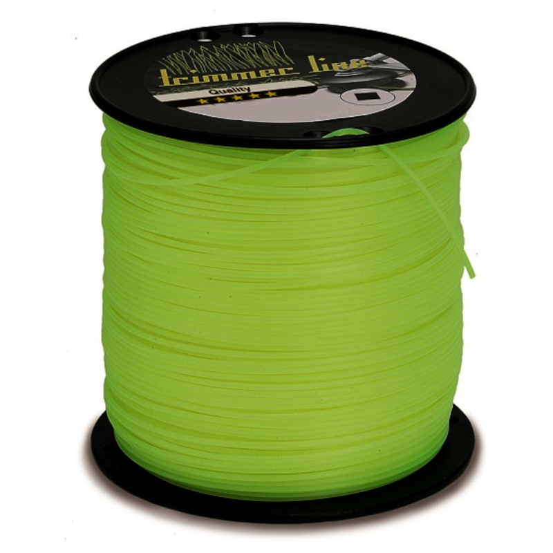 Zielona żyłka tnąca rolka Tecomec 2,4mm x 304m kwadratowa (5200080)