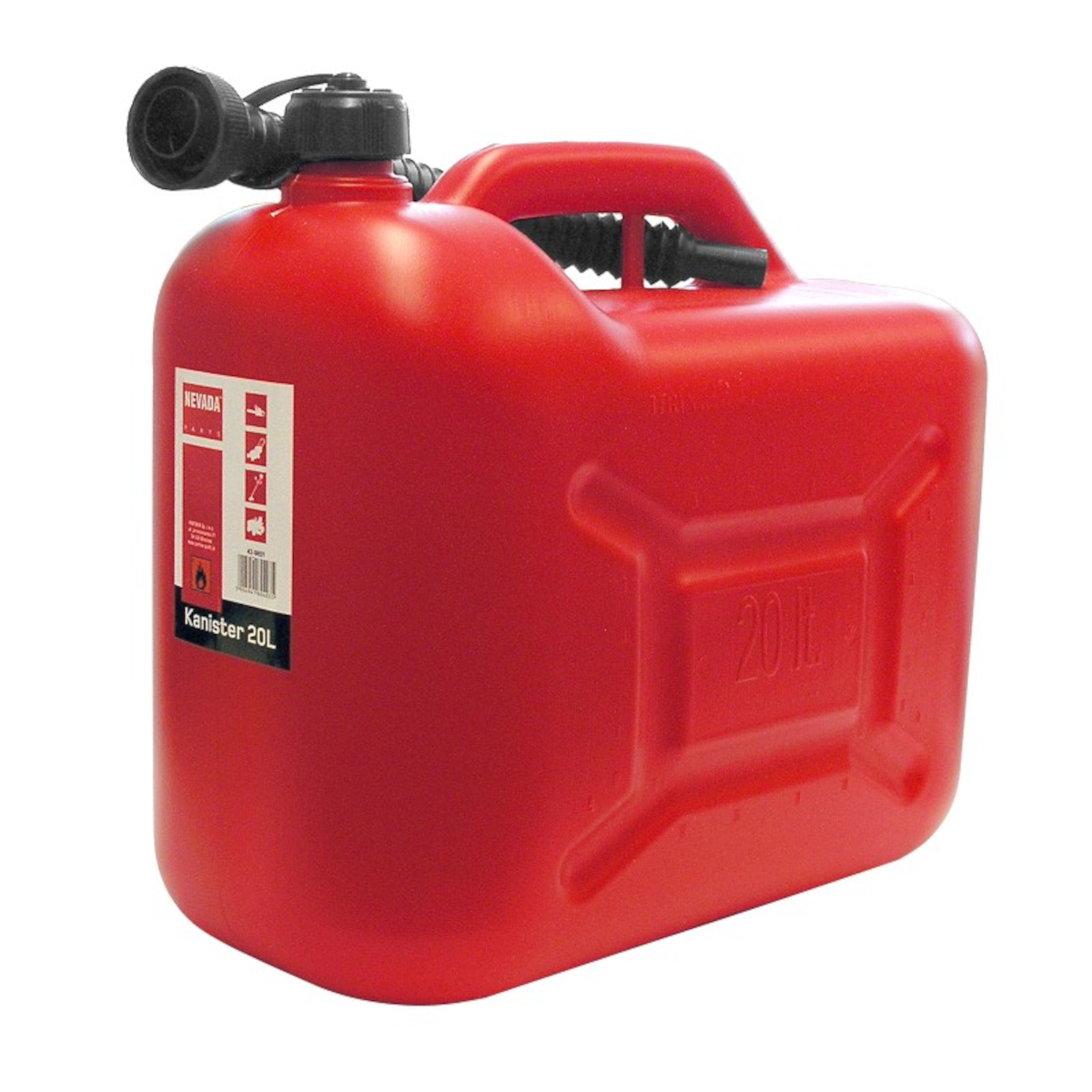 Kanister plastikowy 20L NEVADA czerwony